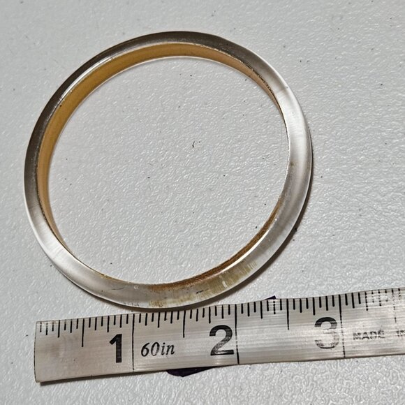 Elegant Gold Bangle Bracelet Retro 90s 80s Classic Minimalistic Fashion Jewelry - Picture 4 of 4